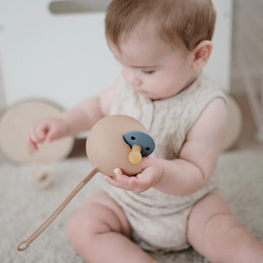 MUSHIE - Silicone Pacifier Case - Cambridge Blue MUSHIE - Silicone Pacifier Case - Cambridge Blue