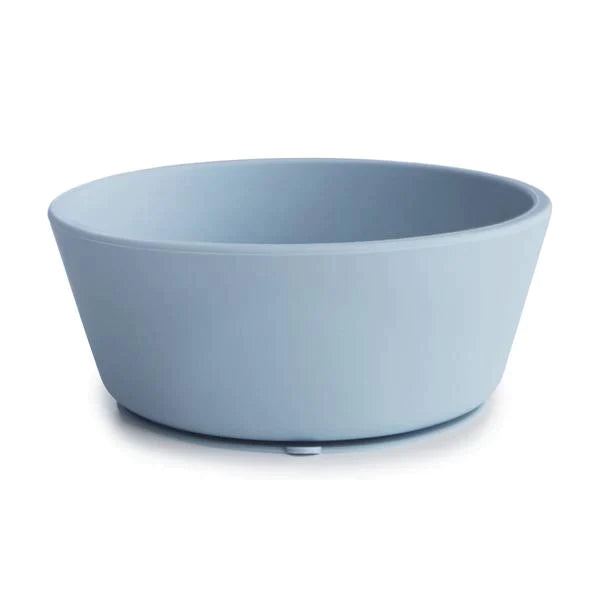 MUSHIE - Silicone Suction Bowl - Powder Blue - BambiniJO | Buy Online | Jordan