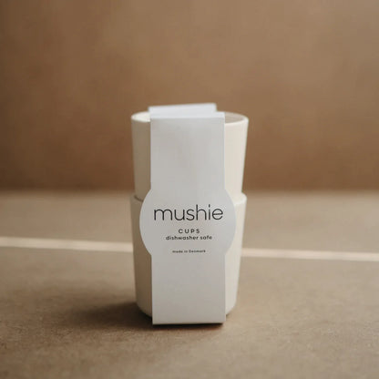 MUSHIE - Silicone Dinnerware Cup - Set of 2 - Ivory - BambiniJO | Buy Online | Jordan