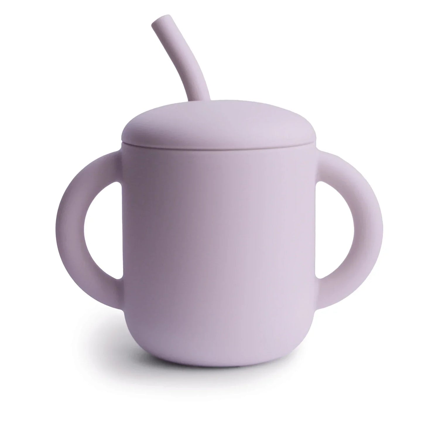 MUSHIE - Silicone Training Cup + Straw - Soft Lilac - BambiniJO | Buy Online | Jordan