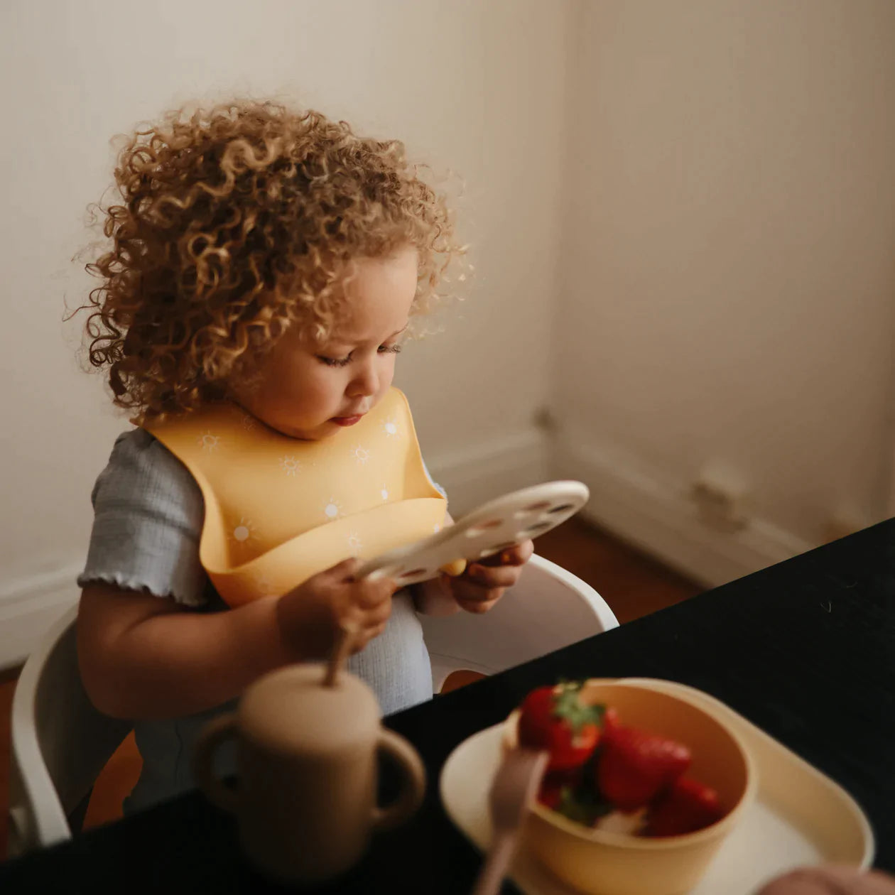 Silicone Baby Bib - Sun Silicone Baby Bib - Sun