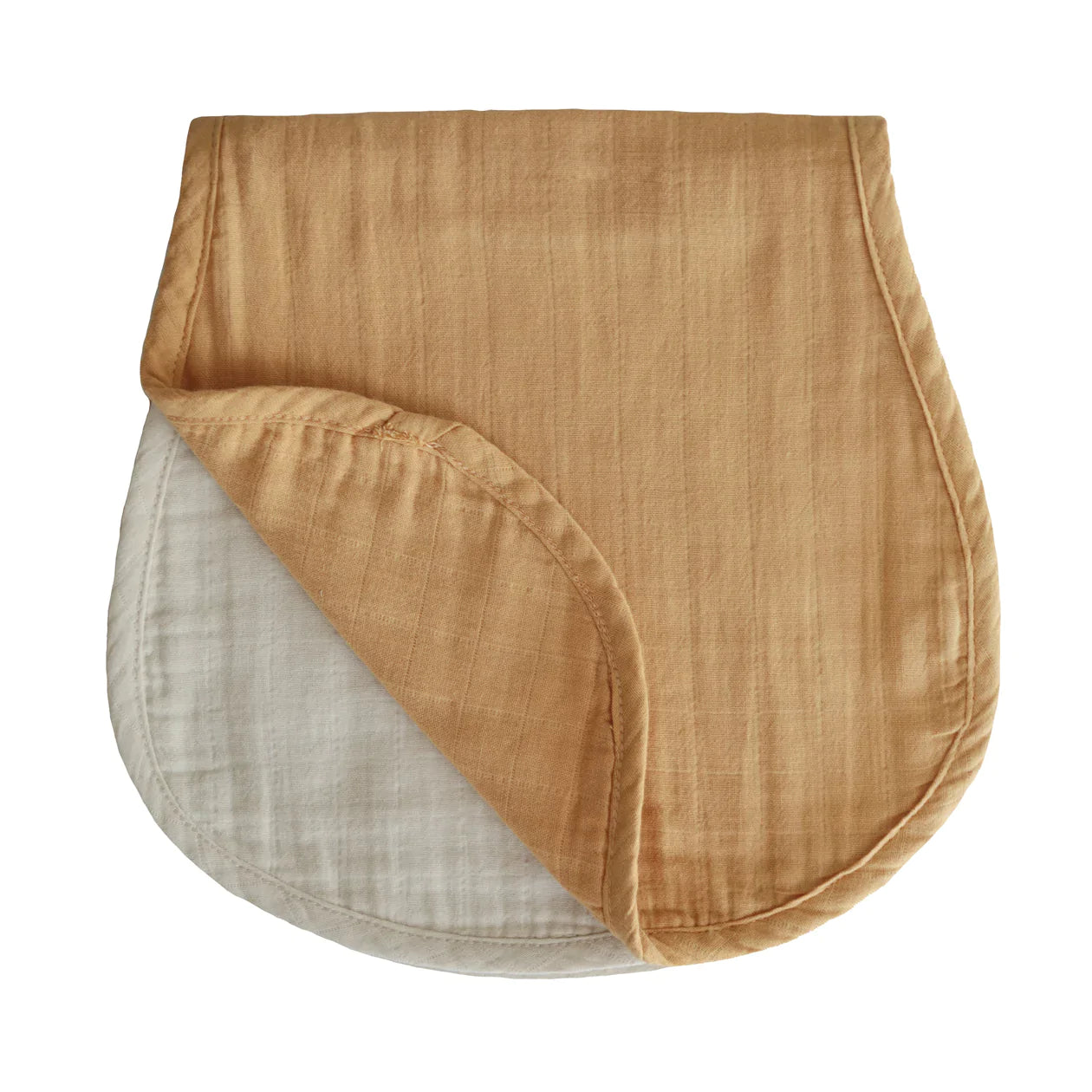 MUSHIE - Muslin Burp Cloth Organic Cotton 2-Pack (Yellow/Fog) - BambiniJO | Buy Online | Jordan