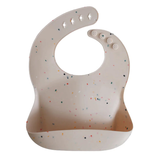Silicone Baby Bib - Vanilla Confetti - BambiniJO | Buy Online | Jordan