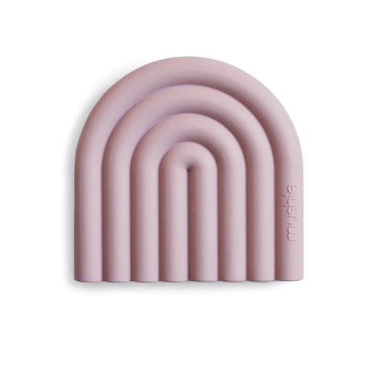 MUSHIE - Silicone Rainbow Teether - Soft Lilac - BambiniJO | Buy Online | Jordan