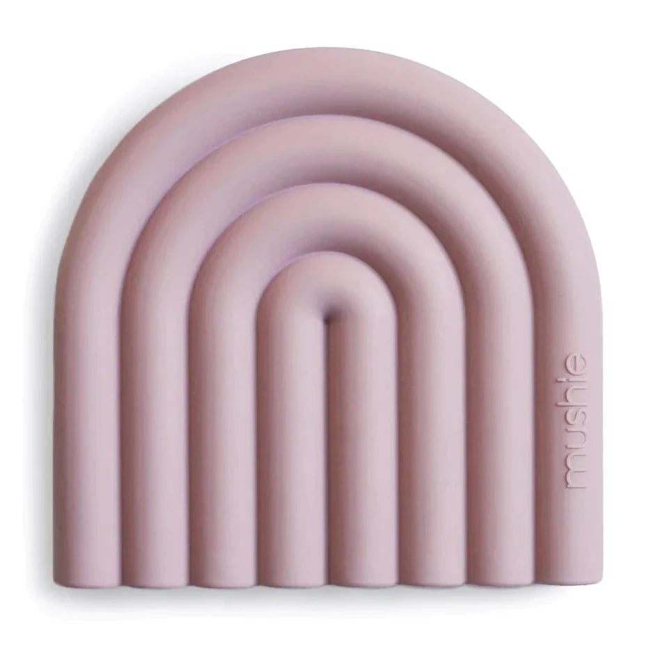 MUSHIE - Silicone Rainbow Teether - Soft Lilac MUSHIE - Silicone Rainbow Teether - Soft Lilac