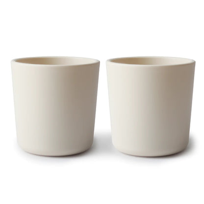 MUSHIE - Silicone Dinnerware Cup - Set of 2 - Ivory - BambiniJO | Buy Online | Jordan