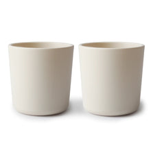 Load image into Gallery viewer, MUSHIE - Silicone Dinnerware Cup - Set of 2 - Ivory - BambiniJO | Buy Online | Jordan