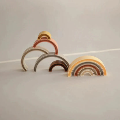 MUSHIE - Rainbow Stacker Toy - Tropical - BambiniJO | Buy Online | Jordan