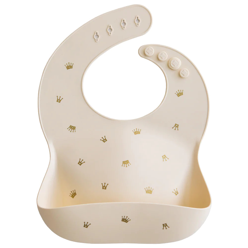 Silicone Baby Bib - Crowns Silicone Baby Bib - Crowns