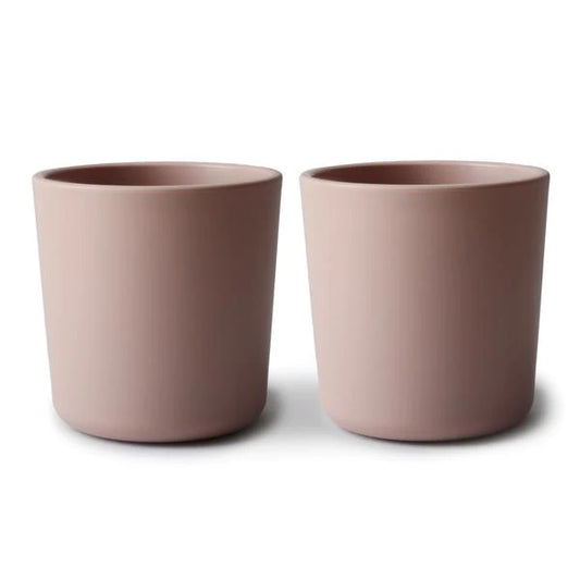 MUSHIE - Silicone Dinnerware Cup - Set of 2 - Blush - BambiniJO | Buy Online | Jordan