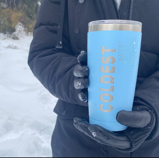 The Coldest Water Tumbler with Sliding Lid 591ml 20oz Fusion Blue — BambiniJO Jordan