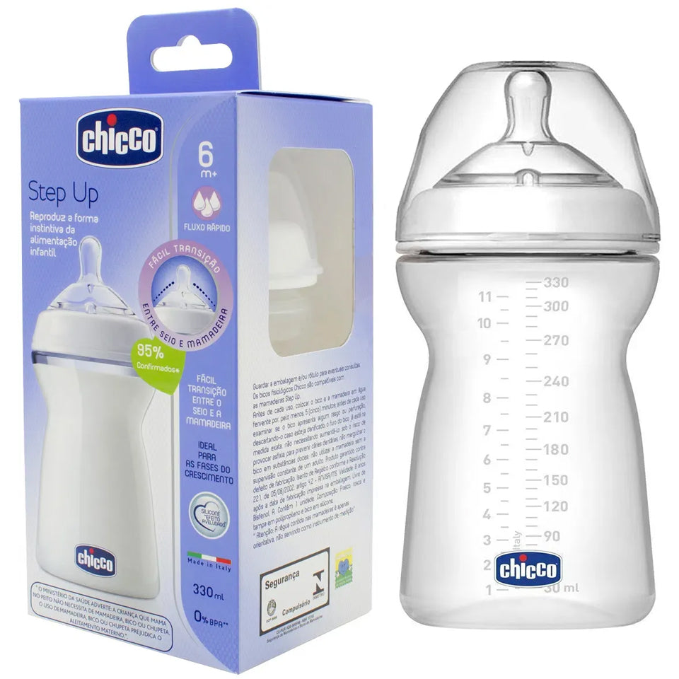 Chicco - Natural Feeling +6m Bottle, Fast Flow, 330 ml - BambiniJO | Buy Online | Jordan