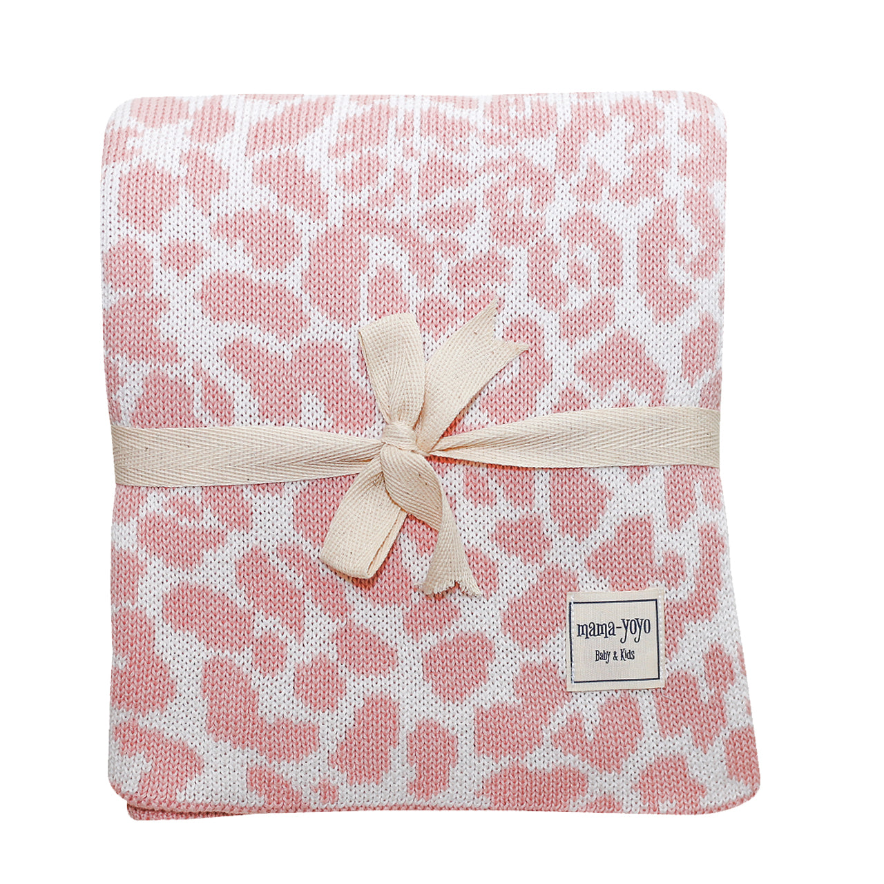 Organic Roseopard Double-Sided Knitwear Blanket - Leopard - BambiniJO | Buy Online | Jordan