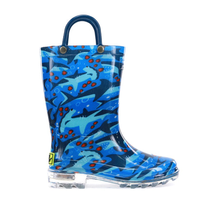 Western Chief Kids SHARK CHASE LIGHTED Rain Boots - BambiniJO | Buy Online | Jordan