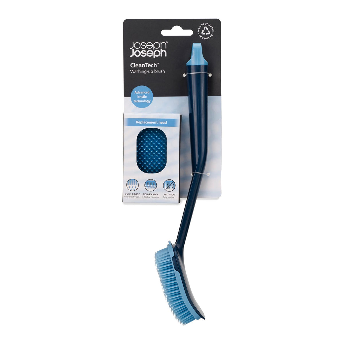 Joseph Joseph - CleanTech™ Washing-up Brush | Blue Joseph Joseph - CleanTech™ Washing-up Brush | Blue
