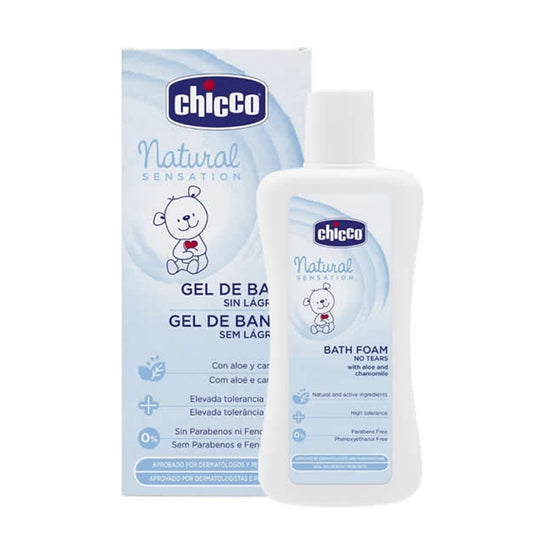 Chicco - Natural Sensation Bath Foam No Tears 200ml - BambiniJO | Buy Online | Jordan