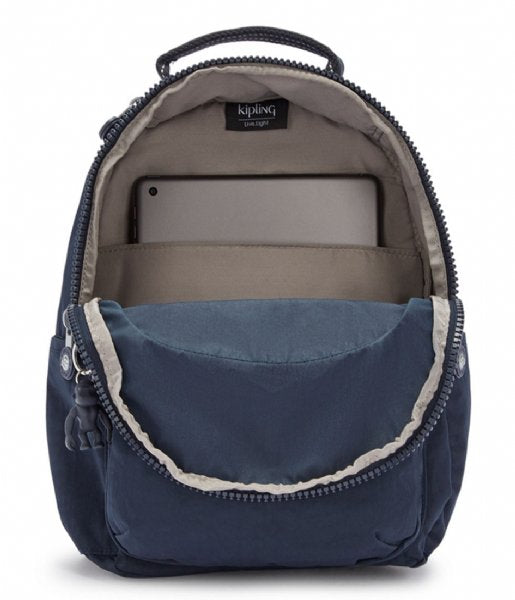 SEOUL Small backpack with tablet protection Blue Bleu 2 SEOUL Small backpack with tablet protection Blue Bleu 2