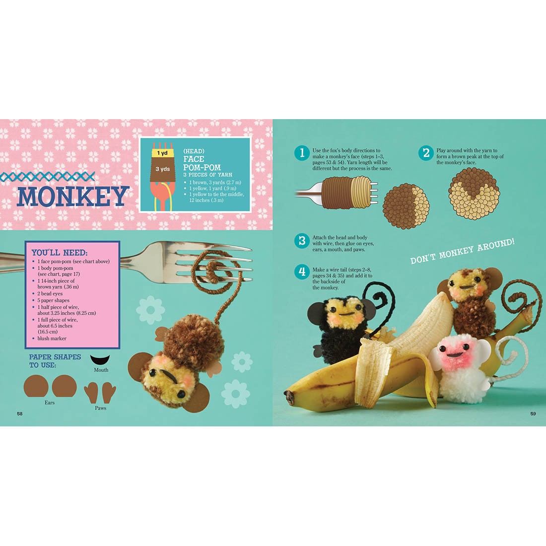 Klutz DIY Mini Pom-Pom Pets Klutz DIY Mini Pom-Pom Pets