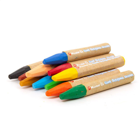 Micador Giant Octagonal Crayons 12-Pack 3Y+ — BambiniJO Jordan