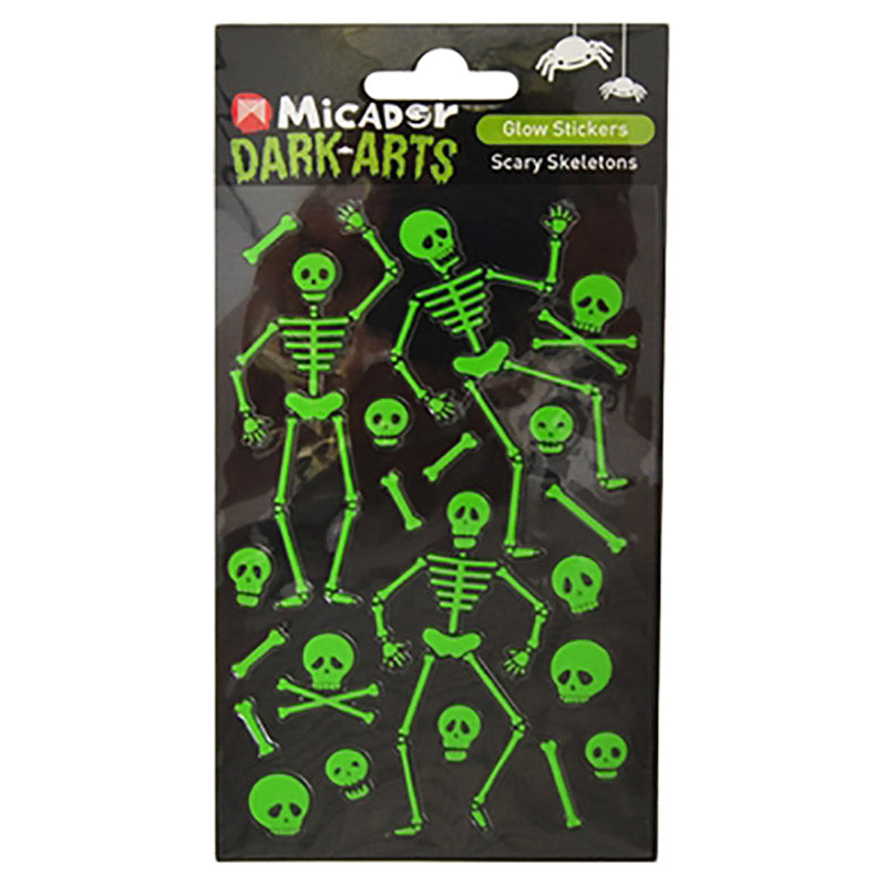 Micador - Glow Stickers - Scary Skeleton Micador - Glow Stickers - Scary Skeleton