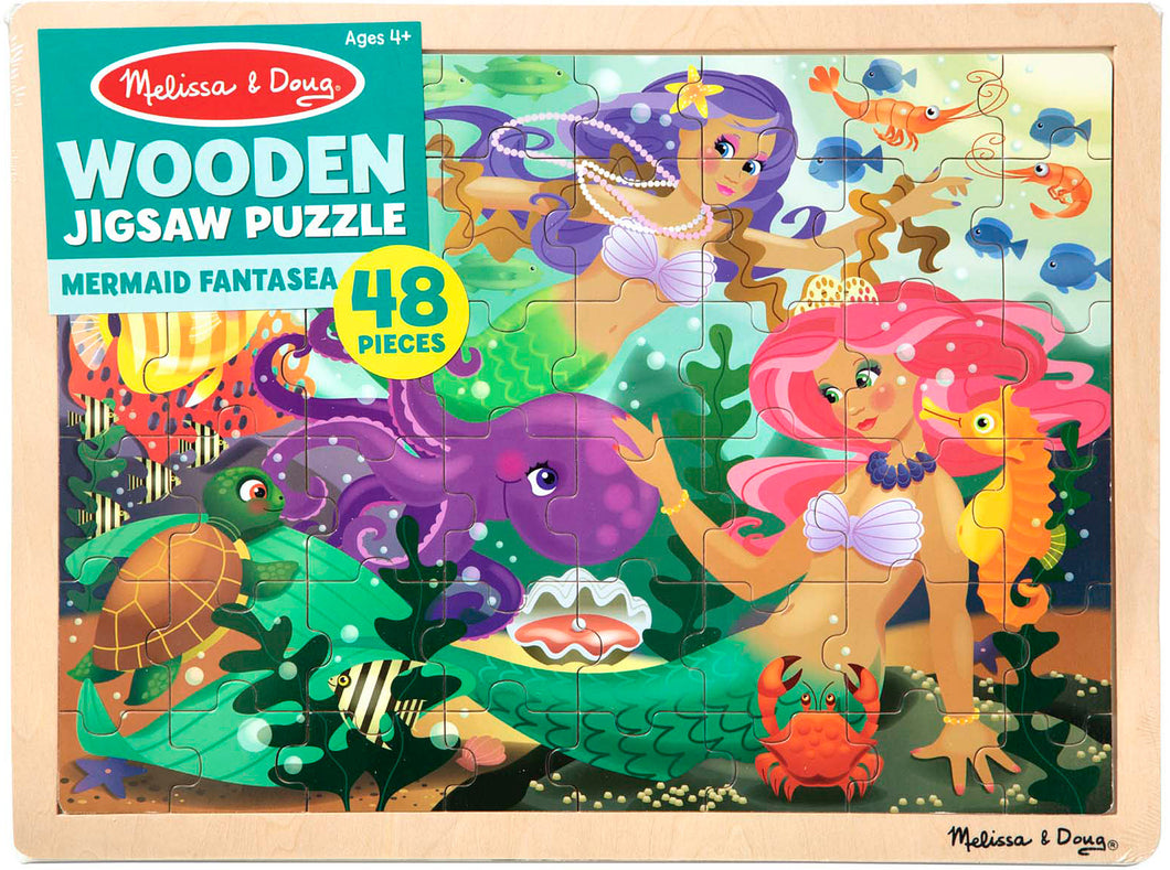 Melissa & Doug Mermaid Fantasea Wooden Jigsaw Puzzle - 48pc - BambiniJO | Buy Online | Jordan