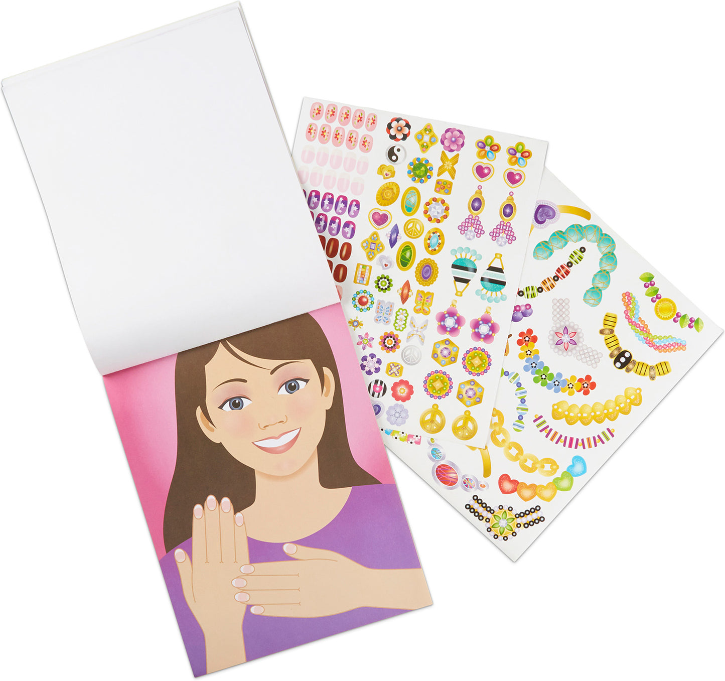 Melissa & Doug - Jewelry & Nails Glitter Collection Sticker Pad - BambiniJO | Buy Online | Jordan