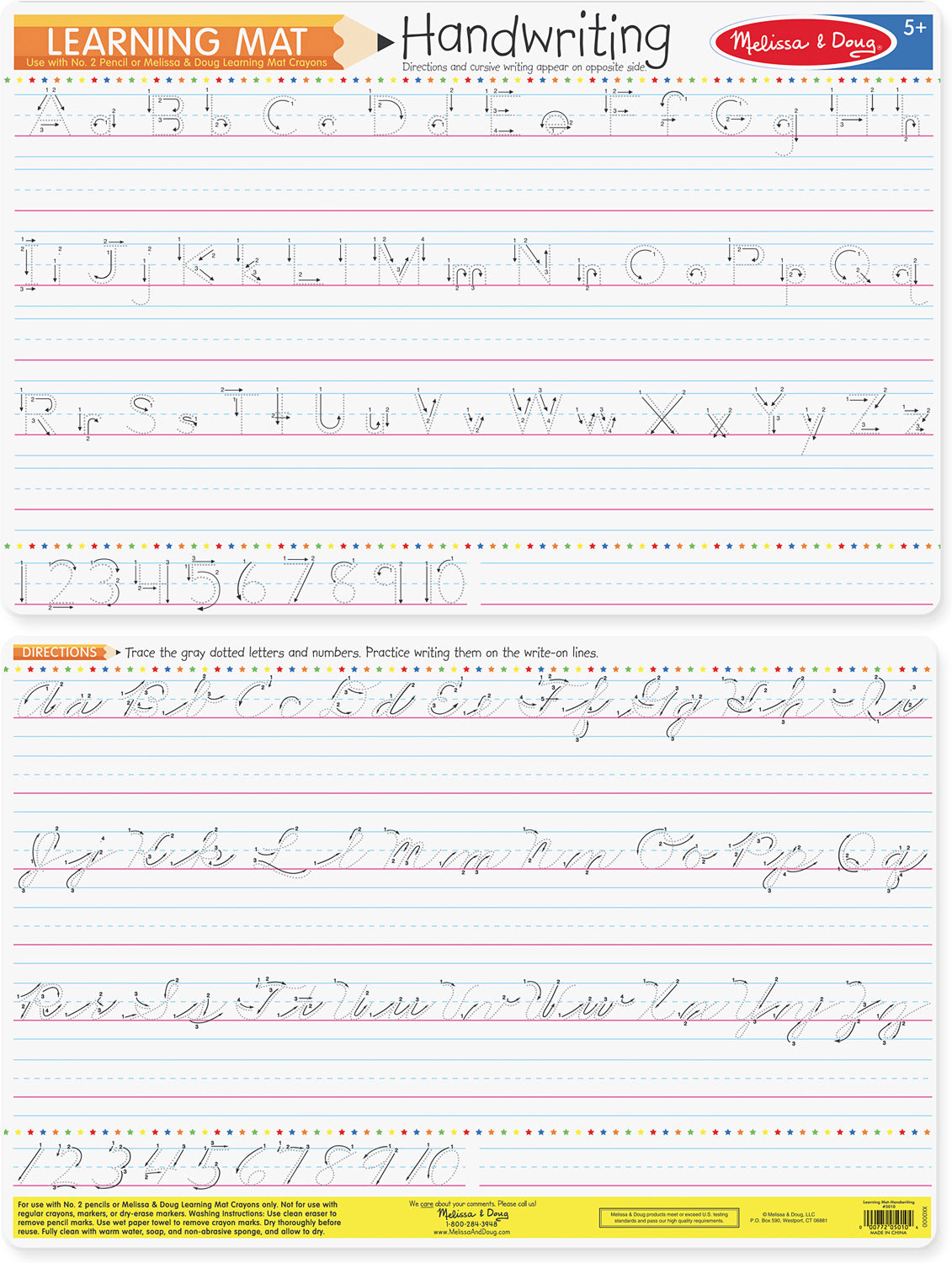 Melissa & Doug HANDWRITING WRITE-A-MAT (BUNDLE OF 6) Melissa & Doug HANDWRITING WRITE-A-MAT (BUNDLE OF 6)