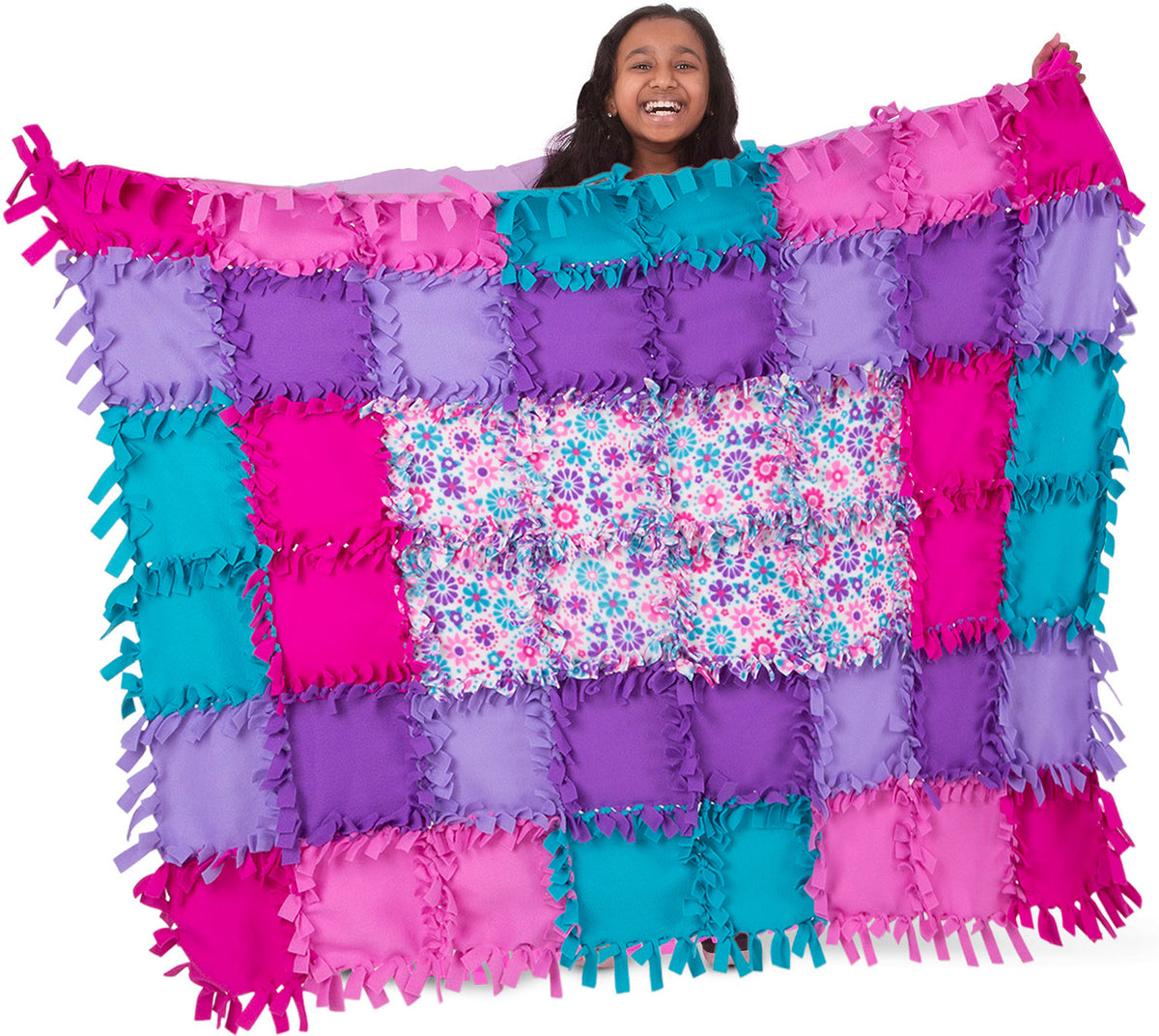 Melissa & Doug CREATED BY ME - FLOWER FLEECE QUILT Melissa & Doug CREATED BY ME - FLOWER FLEECE QUILT