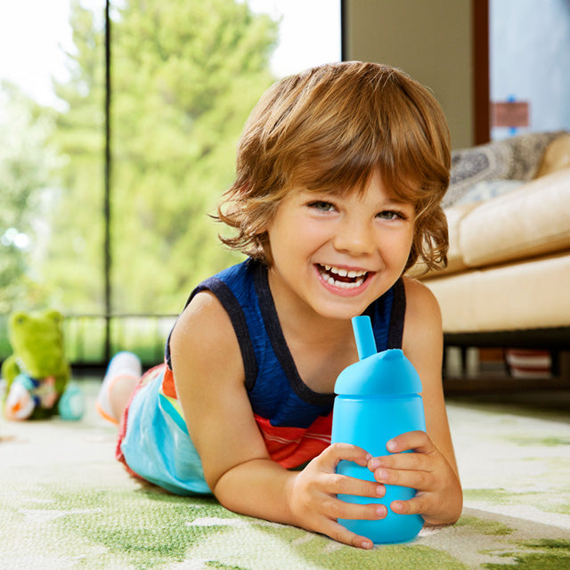 Munchkin Simple Clean™ Straw Cup - 10oz | Blue Munchkin Simple Clean™ Straw Cup - 10oz | Blue