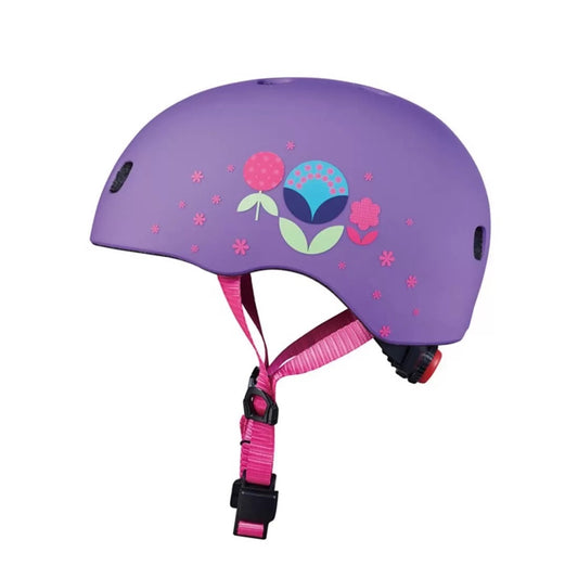 Micro PC Helmet Floral Purple