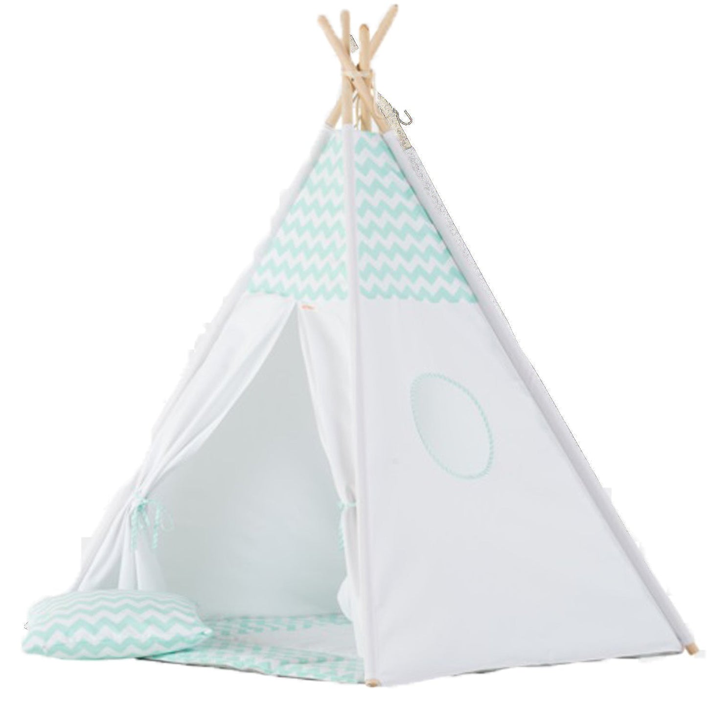 Wigiwama - Mint Chevron Teepee - BambiniJO | Buy Online | Jordan