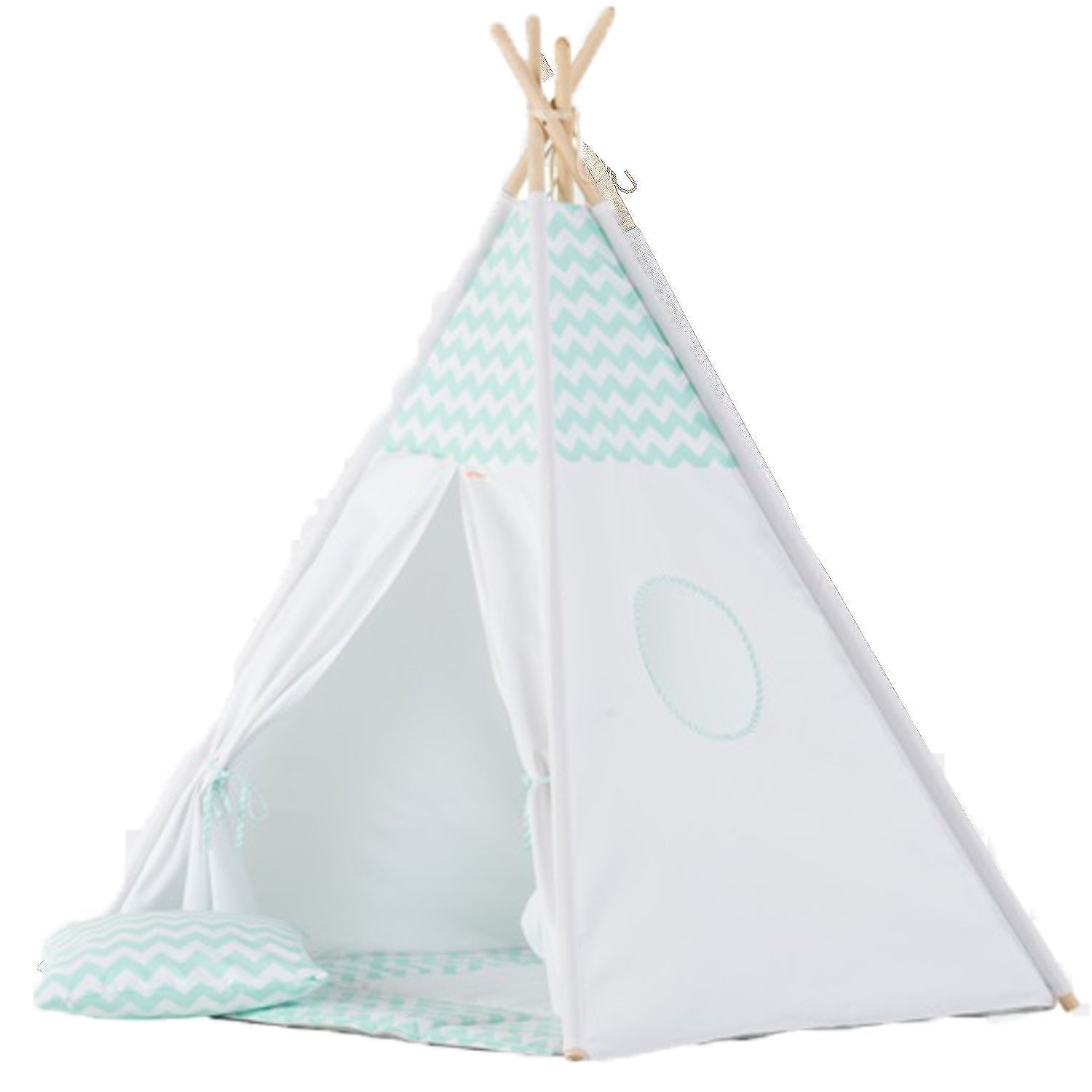 Wigiwama - Mint Chevron Teepee - BambiniJO | Buy Online | Jordan