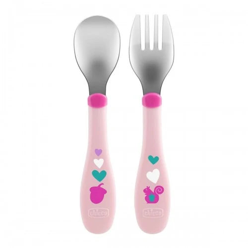 Chicco - Metal Cutlery 18m+ - BambiniJO | Buy Online | Jordan