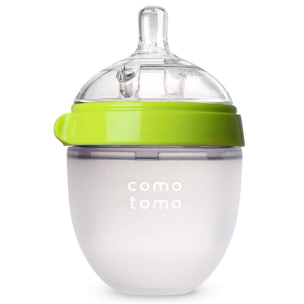 Comotomo - Baby Bottle, Green, 150ml - Slow Flow Nipple - BambiniJO | Buy Online | Jordan