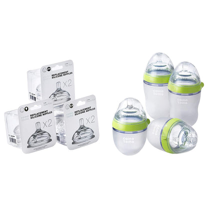 Comotomo - Baby Bottle Bundle Green - BambiniJO | Buy Online | Jordan