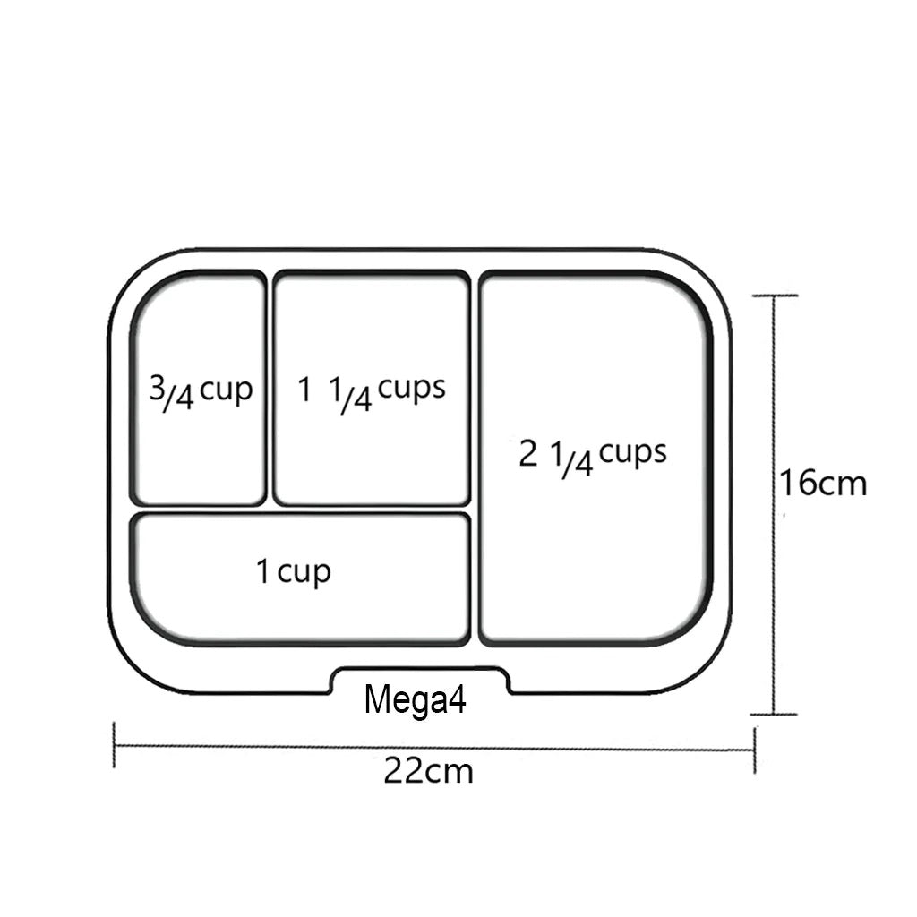 My MunchBox | Mega 4 Compartments My MunchBox | Mega 4 Compartments