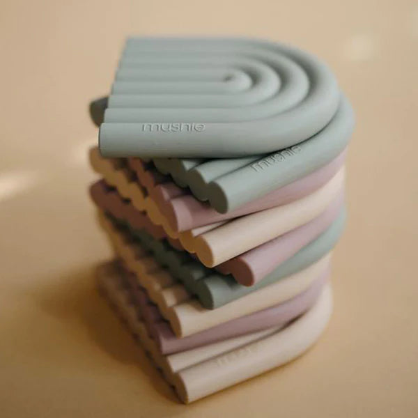 MUSHIE - Silicone Rainbow Teether - Soft Lilac - BambiniJO | Buy Online | Jordan