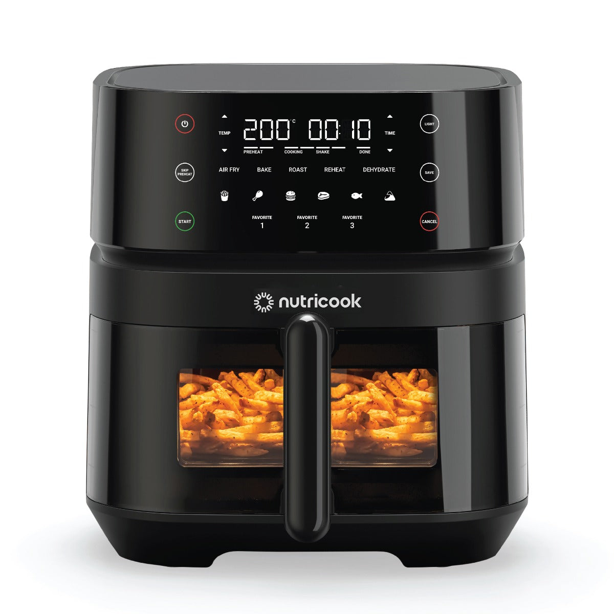 Nutricook - Air Fryer 3  | 1700W | 5.7 Liters | Vision with Clear Window and Internal Light