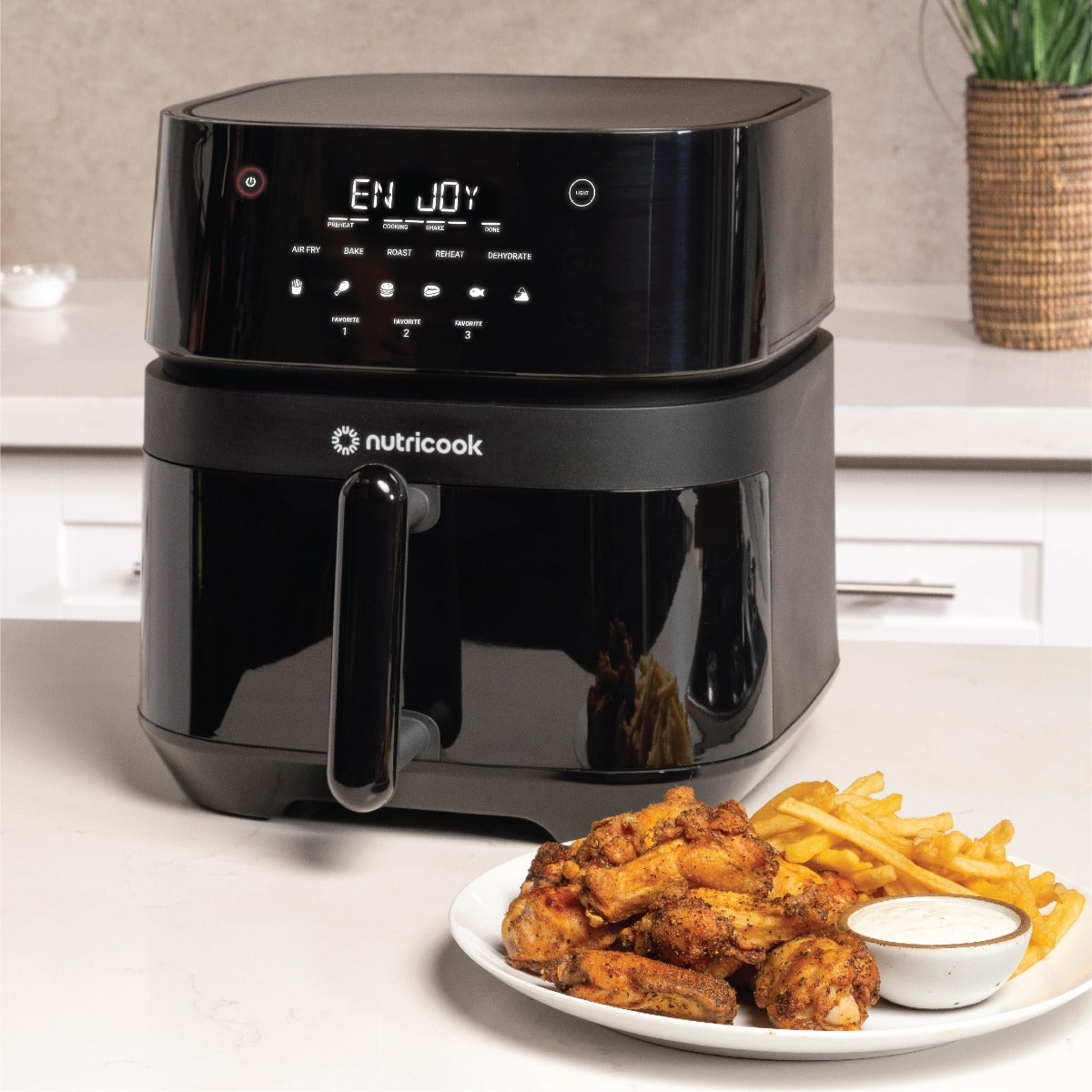 Nutricook - Air Fryer 3 | 1700W | 5.7 Liters | Vision with Clear Window and Internal Light Nutricook - Air Fryer 3 | 1700W | 5.7 Liters | Vision with Clear Window and Internal Light