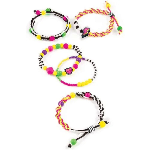 Make it Real - Neon Black & White Bracelets Make it Real - Neon Black & White Bracelets