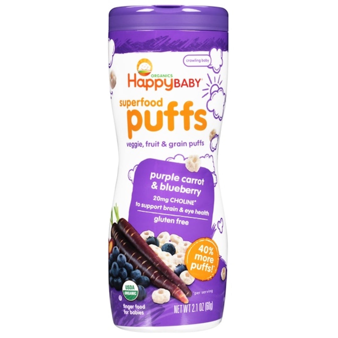 Puffs Purple Carrot & Blueberry - Gluten Free - BambiniJO