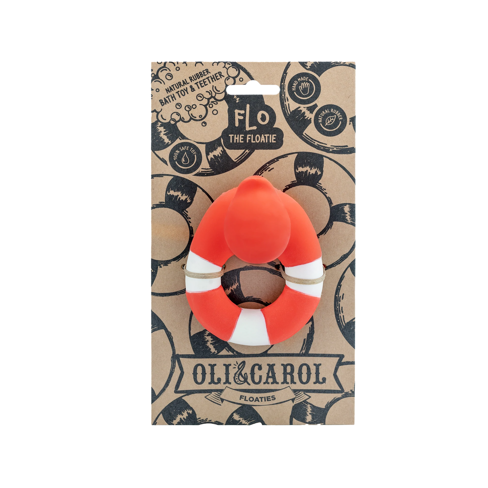 OLI & CAROL - Flo the Floatie Red - Teether & Bath Toy OLI & CAROL - Flo the Floatie Red - Teether & Bath Toy