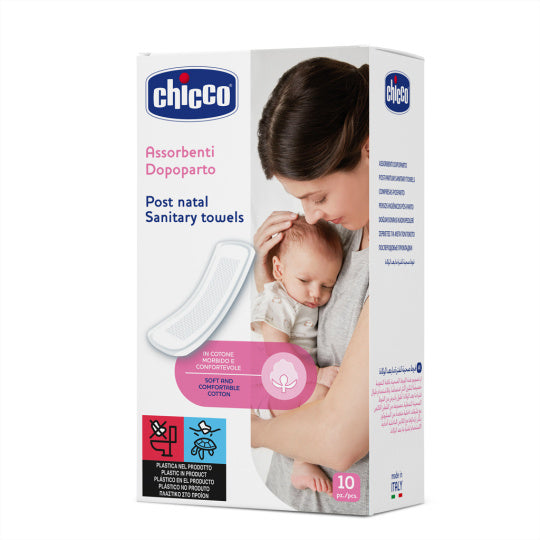 Chicco Post-Natal Sanitary Pads - 10 Pc Chicco Post-Natal Sanitary Pads - 10 Pc