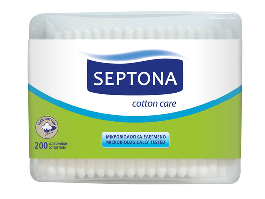 Septona cotton buds rectangular box 200 pcs - BambiniJO | Buy Online | Jordan
