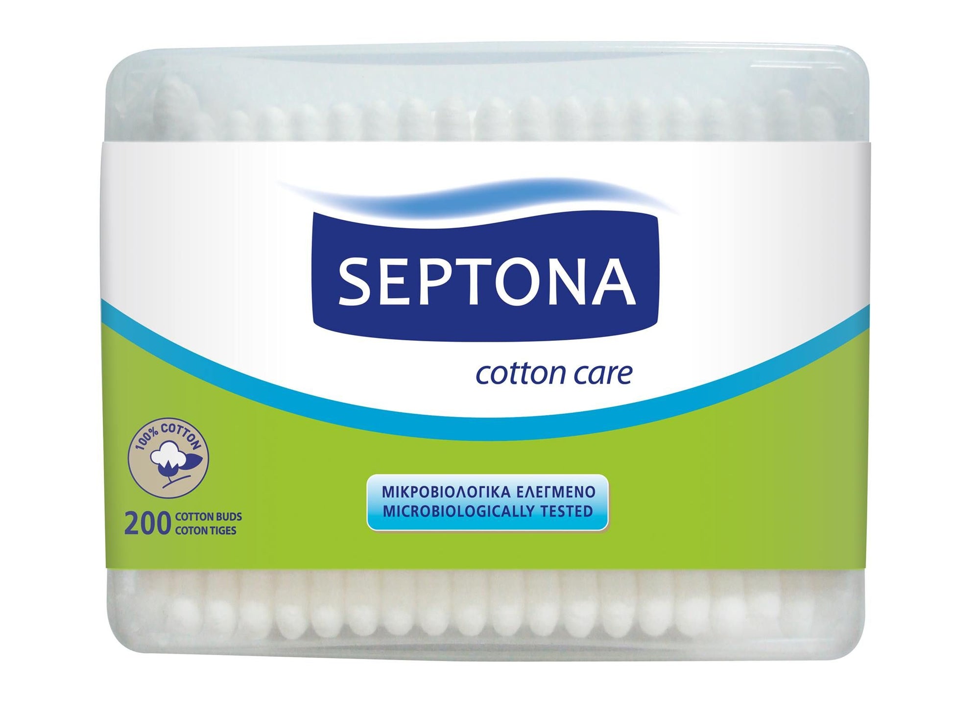 Septona cotton buds rectangular box 200 pcs Septona cotton buds rectangular box 200 pcs