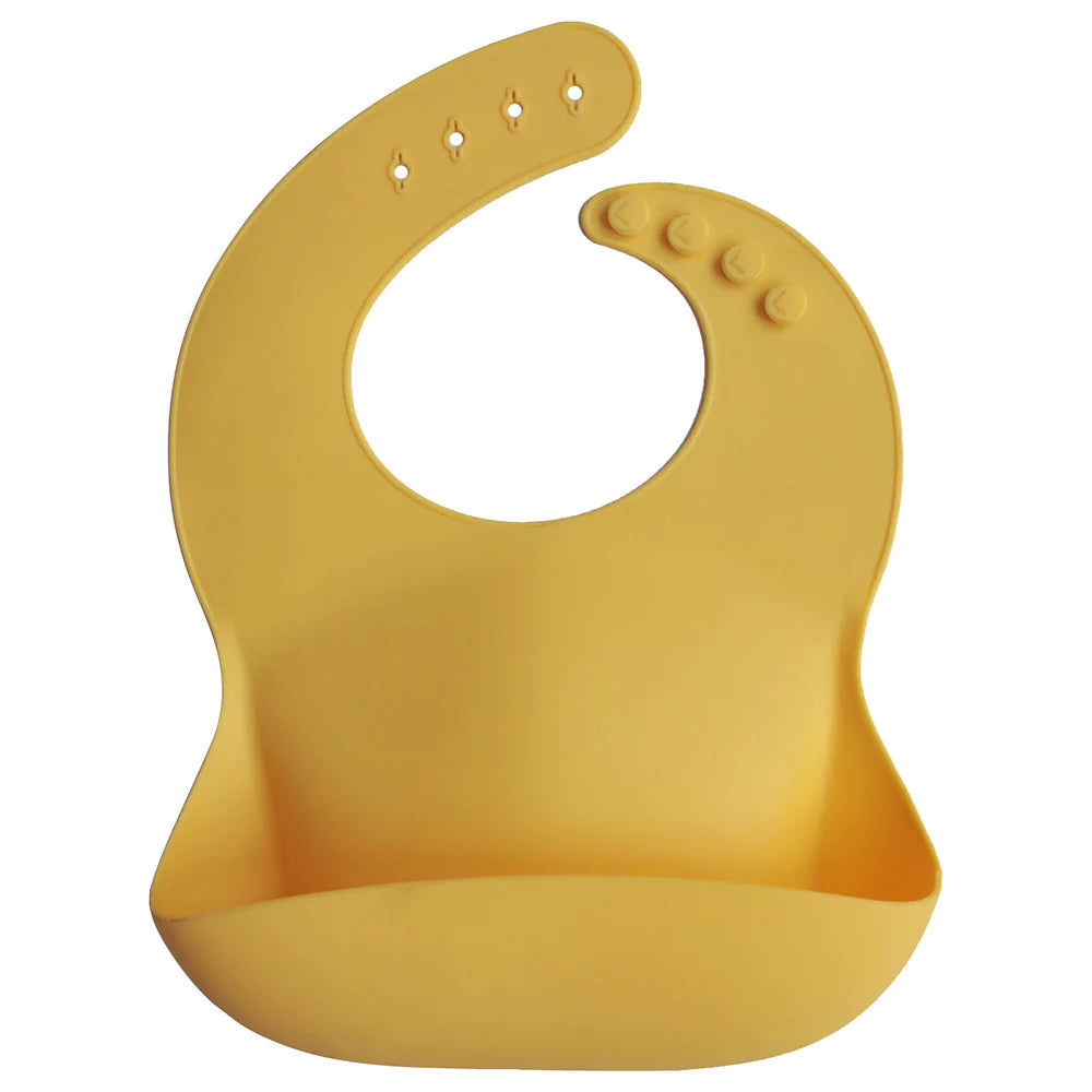 Silicone Baby Bib - Mineral Yellow Silicone Baby Bib - Mineral Yellow