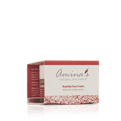 Amina's Organic Rosehip Face Cream 50ml - BambiniJO | Buy Online | Jordan
