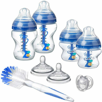 Tommee Tippee Advanced Anti-Colic Newborn Baby Bottle Starter Set - Blue