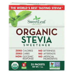 Organic Stevia - Sweet Leaf Sweetener - 35 Count - BambiniJO