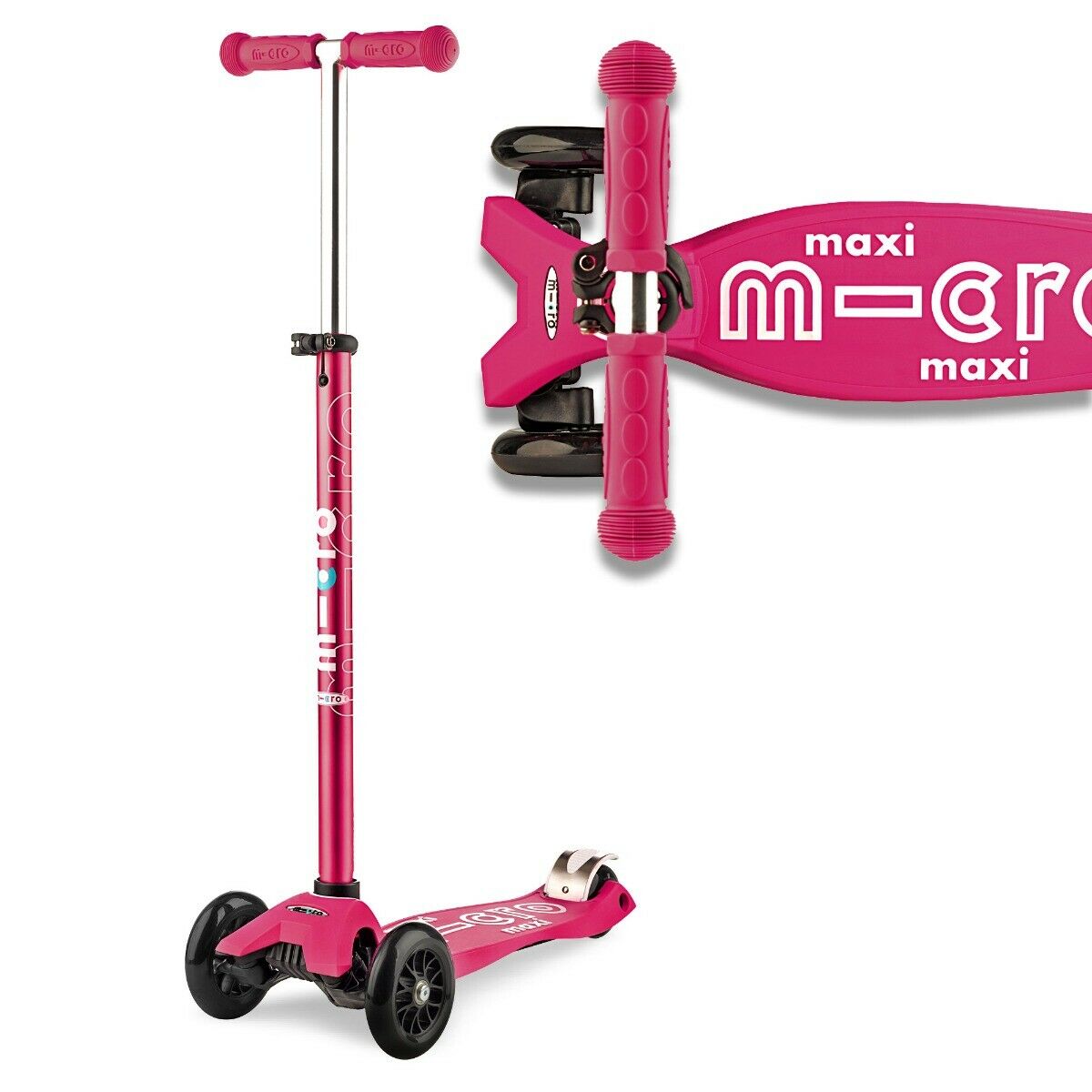 Micro Scooter Deluxe Maxi 3 Wheel Kick T Bar Handle 5-12 Years - BambiniJO | Buy Online | Jordan